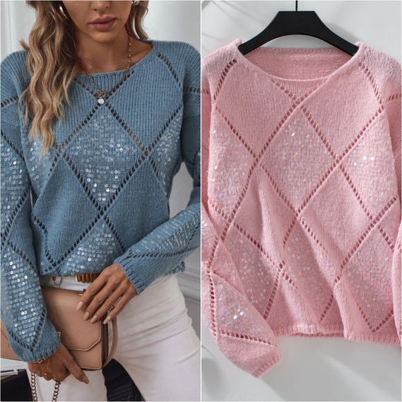 Harmony In Nature Tops - Threads of Elegance Knit Top - Pink